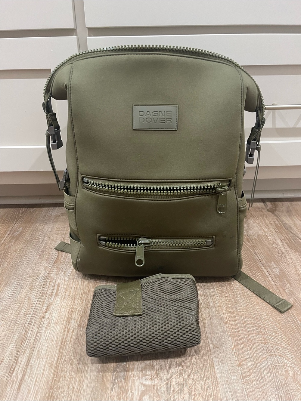 Dagne Dover Olive Green Baby Bag Backpack